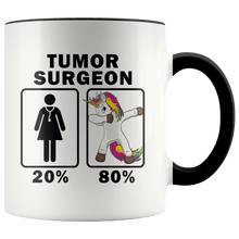 Load image into Gallery viewer, RobustCreative-Tumor Surgeon Dabbing Unicorn 80 20 Principle Superhero Girl Womens - 11oz Accent Mug Medical Personnel Gift Idea
