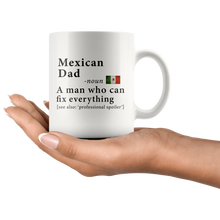 Load image into Gallery viewer, RobustCreative-Mexican Dad Definition Mexico Flag Fathers Day - 11oz White Mug family reunion gifts Gift Idea
