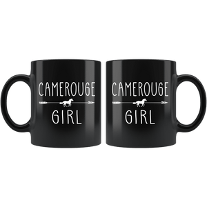 RobustCreative-Camerouge Horse Girl Gifts Horses Lover Riding Racing - 11oz Black Mug Riding Lover Gift Idea