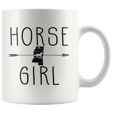 Load image into Gallery viewer, RobustCreative-Mississippi Horse Girl Gifts Mississippian Shape Country for women - 11oz White Mug Racing Lover Gift Idea
