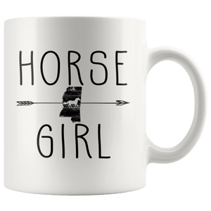 RobustCreative-Mississippi Horse Girl Gifts Mississippian Shape Country for women - 11oz White Mug Racing Lover Gift Idea