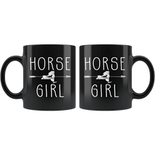 Load image into Gallery viewer, RobustCreative-New York Horse Girl Yorker Shape Country for women - 11oz Black Mug Racing Lover Gift Idea
