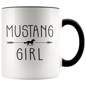 RobustCreative-Mustang Horse Girl Gifts Horses Lover Riding Racing - 11oz Accent Mug Riding Lover Gift Idea