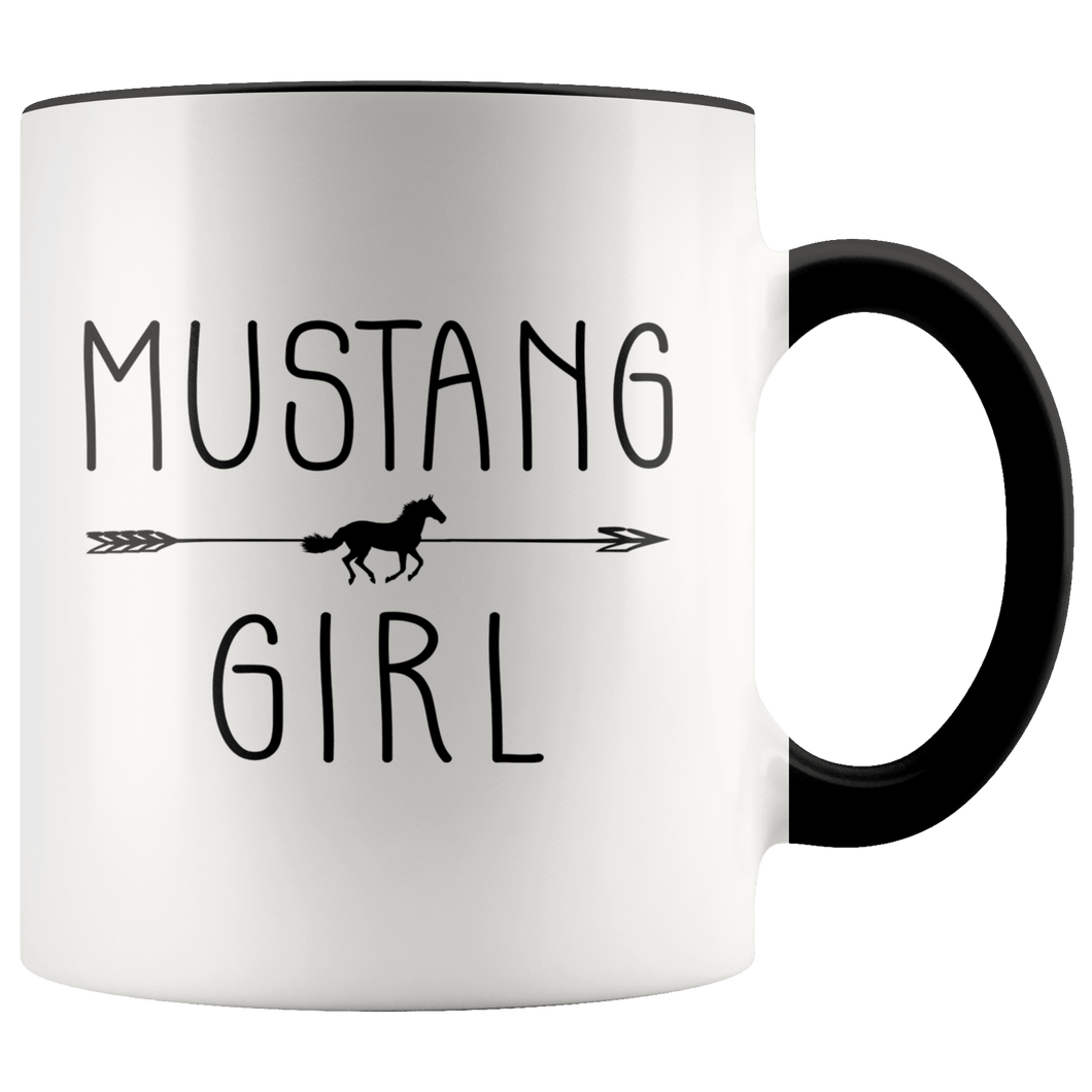 RobustCreative-Mustang Horse Girl Gifts Horses Lover Riding Racing - 11oz Accent Mug Riding Lover Gift Idea