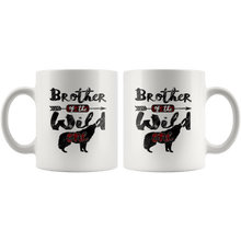 Load image into Gallery viewer, RobustCreative-Strong Brother of the Wild One Wolf 1st Birthday Wolves - 11oz White Mug wolves lover animal spirit Gift Idea
