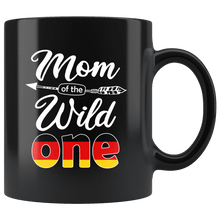 Load image into Gallery viewer, RobustCreative-German Mom of the Wild One Birthday Germany, Deutschland Flag Black 11oz Mug Gift Idea
