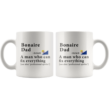 Load image into Gallery viewer, RobustCreative-Bonaire Dad Definition Bonaire Flag Fathers Day - 11oz White Mug family reunion gifts Gift Idea
