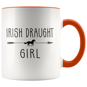 RobustCreative-Irish Draught Horse Girl Gifts Horses Lover Riding Racing - 11oz Accent Mug Racing Lover Gift Idea