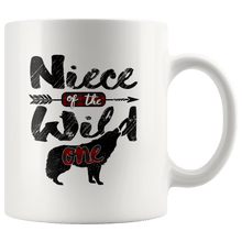 Load image into Gallery viewer, RobustCreative-Strong Niece of the Wild One Wolf 1st Birthday Wolves - 11oz White Mug wolves lover animal spirit Gift Idea
