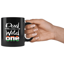 Load image into Gallery viewer, RobustCreative-Hungarian Dad of the Wild One Birthday Hungary Flag Black 11oz Mug Gift Idea
