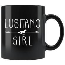 Load image into Gallery viewer, RobustCreative-Lusitano Horse Girl Gifts Horses Lover Riding Racing - 11oz Black Mug Riding Lover Gift Idea
