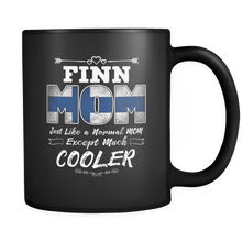 Load image into Gallery viewer, RobustCreative-Best Mom Ever is from Finland - Finn Flag 11oz Funny Black Coffee Mug - Mothers Day Independence Day - Women Men Friends Gift - Both Sides Printed (Distressed)
