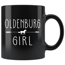 Load image into Gallery viewer, RobustCreative-Oldenburg Horse Girl Gifts Horses Lover Riding Racing - 11oz Black Mug Riding Lover Gift Idea
