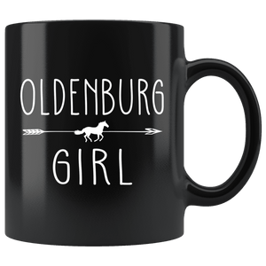 RobustCreative-Oldenburg Horse Girl Gifts Horses Lover Riding Racing - 11oz Black Mug Riding Lover Gift Idea