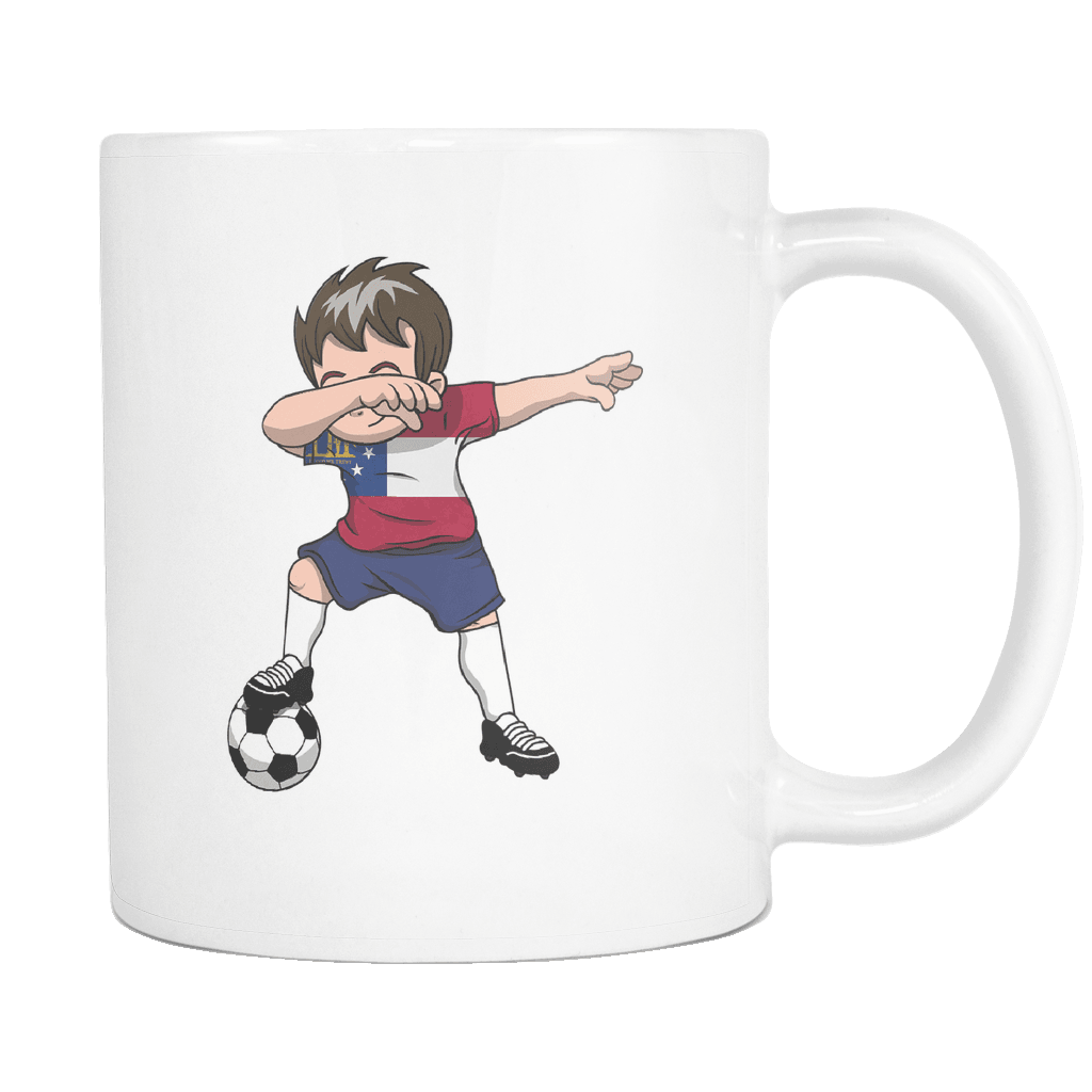 RobustCreative-Dabbing Soccer Boys Georgia Georgian Tbilisi Gift National Soccer Tournament Game 11oz White Coffee Mug ~ Both Sides Printed