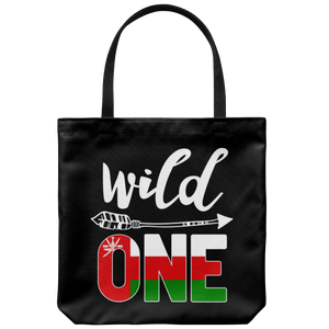RobustCreative-Oman Wild One Birthday Outfit 1 Omani Flag Tote Bag Gift Idea