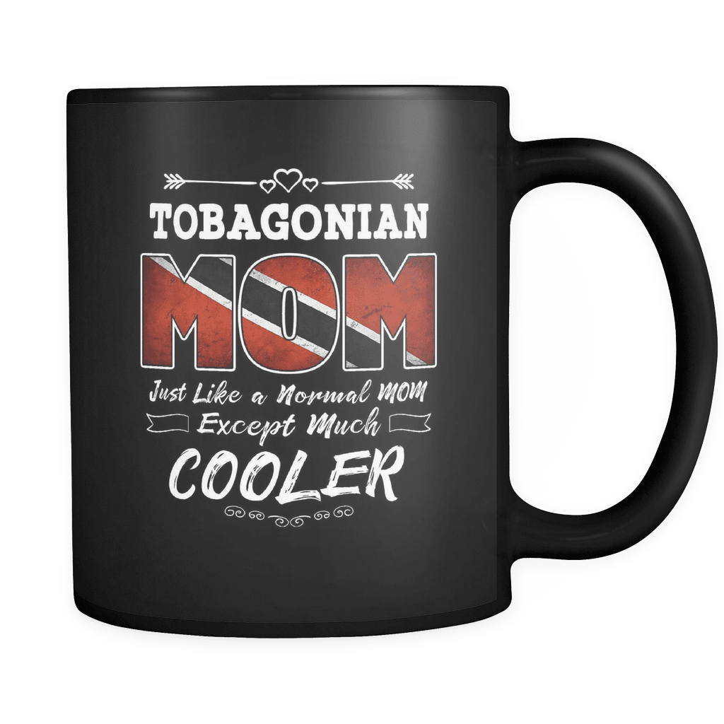 RobustCreative-Best Mom Ever is from Tobago - Tobagonian Flag 11oz Funny Black Coffee Mug - Mothers Day Independence Day - Women Men Friends Gift - Both Sides Printed (Distressed)