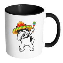 Load image into Gallery viewer, RobustCreative-Dabbing Alaskan Malamute Dog in Sombrero - Cinco De Mayo Mexican Fiesta - Dab Dance Mexico Party - 11oz Black &amp; White Funny Coffee Mug Women Men Friends Gift ~ Both Sides Printed
