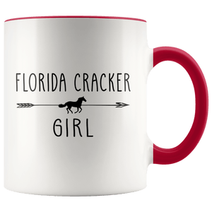 RobustCreative-Florida Cracker Horse Girl Gifts Horses Lover Riding Racing - 11oz Accent Mug Riding Lover Gift Idea