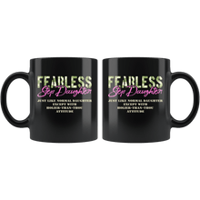 Load image into Gallery viewer, RobustCreative-Just Like Normal Fearless Step Daughter Camo Uniform - Military Family 11oz Black Mug Active Component on Duty support troops Gift Idea - Both Sides Printed
