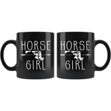 Load image into Gallery viewer, RobustCreative-Maryland Horse Girl Gifts Marylander Shape Country for women - 11oz Black Mug Riding Lover Gift Idea
