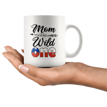 Load image into Gallery viewer, RobustCreative-Chilean Mom of the Wild One Birthday Chile Flag White 11oz Mug Gift Idea
