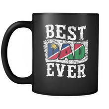 Load image into Gallery viewer, RobustCreative-Best Dad Ever Namibia Flag - Fathers Day Gifts - Promoted to Daddy Gift From Kids - 11oz Black Funny Coffee Mug Women Men Friends Gift ~ Both Sides Printed
