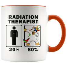 Load image into Gallery viewer, RobustCreative-Radiation Therapist Dabbing Unicorn 80 20 Principle Graduation Gift Mens - 11oz Accent Mug Medical Personnel Gift Idea
