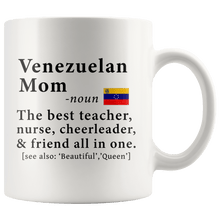 Load image into Gallery viewer, RobustCreative-Venezuelan Mom Definition Venezuela Flag Mothers Day - 11oz White Mug family reunion gifts Gift Idea
