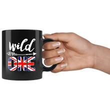 Load image into Gallery viewer, RobustCreative-Great Britain Wild One Birthday Outfit 1 British Flag Black 11oz Mug Gift Idea
