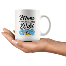 Load image into Gallery viewer, RobustCreative-Saint Lucian Mom of the Wild One Birthday Saint Lucia Flag White 11oz Mug Gift Idea
