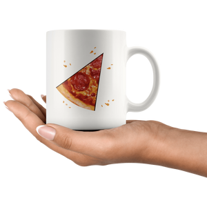 RobustCreative-Matching Pizza Slice s For Dad And Son Kids Toddler Boy White 11oz Mug Gift Idea