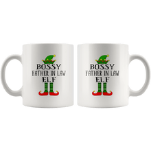 Load image into Gallery viewer, RobustCreative-Im The Bossy Father In Law Elf Family Matching Outfits PJ - 11oz White Mug Christmas group green pjs costume Gift Idea
