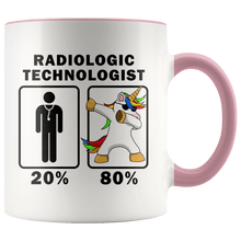 Load image into Gallery viewer, RobustCreative-Radiologic Technologist Dabbing Unicorn 80 20 Principle Graduation Gift Mens - 11oz Accent Mug Medical Personnel Gift Idea
