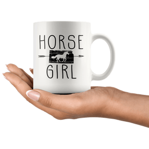 RobustCreative-Kansas Horse Girl Gifts Kansan Shape Country for women - 11oz White Mug Riding Lover Gift Idea