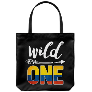 RobustCreative-Colombia Wild One Birthday Outfit 1 Colombian Flag Tote Bag Gift Idea