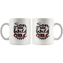 Load image into Gallery viewer, RobustCreative-Son of the Wild One Lumberjack Woodworker Sawdust - 11oz White Mug sawdust is mans glitter Gift Idea
