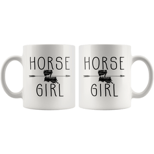 RobustCreative-Louisiana Horse Girl Gifts Louisianian Shape Country for women - 11oz White Mug Racing Lover Gift Idea