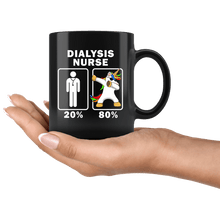 Load image into Gallery viewer, RobustCreative-Dialysis Nurse Dabbing Unicorn 80 20 Principle Graduation Gift Mens - 11oz Black Mug Medical Personnel Gift Idea
