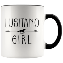 Load image into Gallery viewer, RobustCreative-Lusitano Horse Girl Gifts Horses Lover Riding Racing - 11oz Accent Mug Racing Lover Gift Idea
