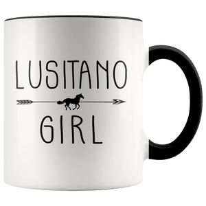 RobustCreative-Lusitano Horse Girl Gifts Horses Lover Riding Racing - 11oz Accent Mug Racing Lover Gift Idea