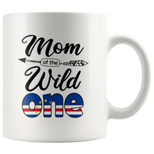 Load image into Gallery viewer, RobustCreative-Cape Verdean Mom of the Wild One Birthday Cabo Verde Flag White 11oz Mug Gift Idea
