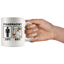 Load image into Gallery viewer, RobustCreative-Pharmacist Dabbing Unicorn 80 20 Principle Graduation Gift Mens - 11oz White Mug Medical Personnel Gift Idea
