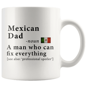 RobustCreative-Mexican Dad Definition Mexico Flag Fathers Day - 11oz White Mug family reunion gifts Gift Idea