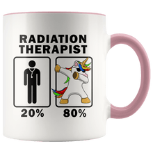 Load image into Gallery viewer, RobustCreative-Radiation Therapist Dabbing Unicorn 80 20 Principle Graduation Gift Mens - 11oz Accent Mug Medical Personnel Gift Idea
