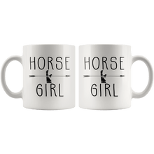 Load image into Gallery viewer, RobustCreative-Delaware Horse Girl Gifts Delawarean Shape Country for women - 11oz White Mug Racing Lover Gift Idea
