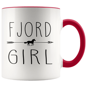 RobustCreative-Fjord Horse Girl Gifts Horses Lover Riding Racing - 11oz Accent Mug Riding Lover Gift Idea