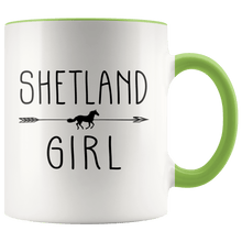 Load image into Gallery viewer, RobustCreative-Shetland Horse Girl Gifts Horses Lover Riding Racing - 11oz Accent Mug Racing Lover Gift Idea
