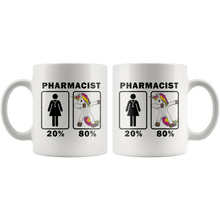 Load image into Gallery viewer, RobustCreative-Pharmacist Dabbing Unicorn 80 20 Principle Superhero Girl Womens - 11oz White Mug Medical Personnel Gift Idea
