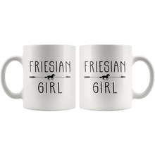 Load image into Gallery viewer, RobustCreative-Friesian Horse Girl Gifts Horses Lover Riding Racing - 11oz White Mug Riding Lover Gift Idea
